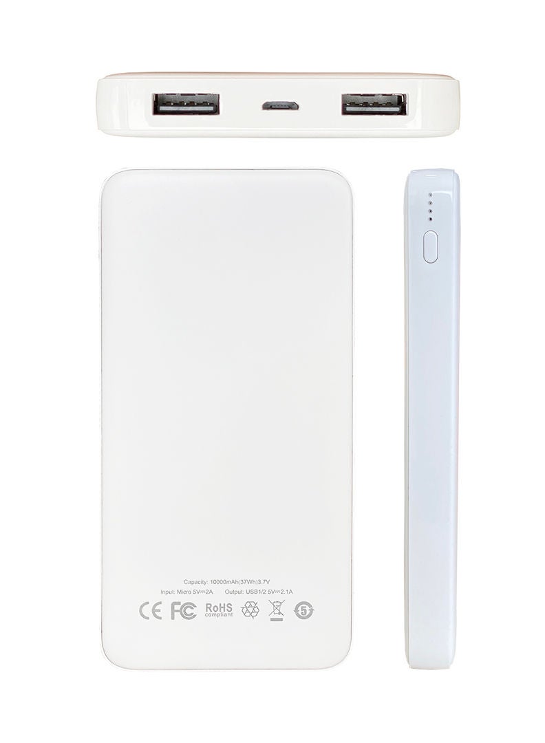Theodor 10,000 mAh Super Fast Charging Ultra Compact Power Bank with Quick Charge & Power Delivery, Portable Charger For iPhone and Android Top & Bottom Flower - Image 4