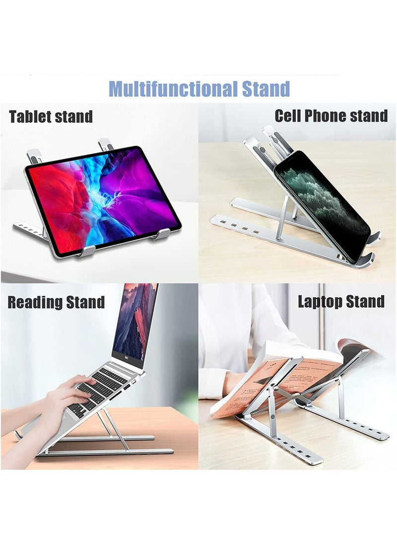 Original N3 Universal Laptop Stand, Aluminum Alloy 6 Levels Height Adjustable Laptop Riser, Portable Ergonomic Desktop Holder Folding with Storage Bag - pzsku/Z1CE45ABB7AF297117890Z/45/_/1681506747/b087bd35-b212-4175-8349-cd668ffb4ed2