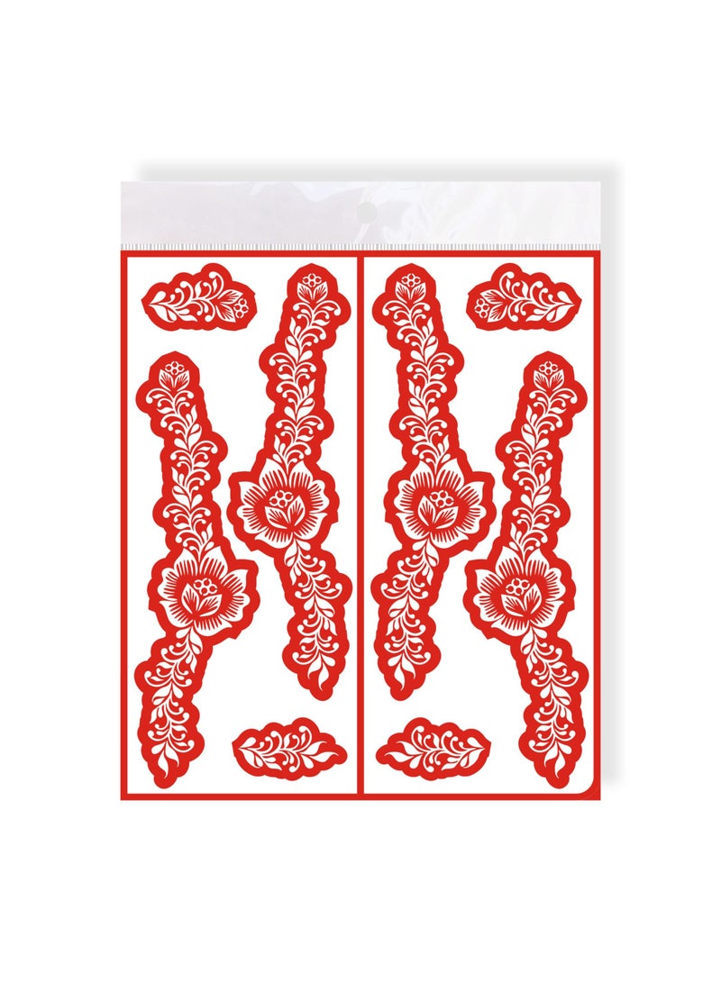 MAJARAT HENNA DESIGN STICKER FOR ADULTS /  MEDIUM- MJ 224 - Image 1
