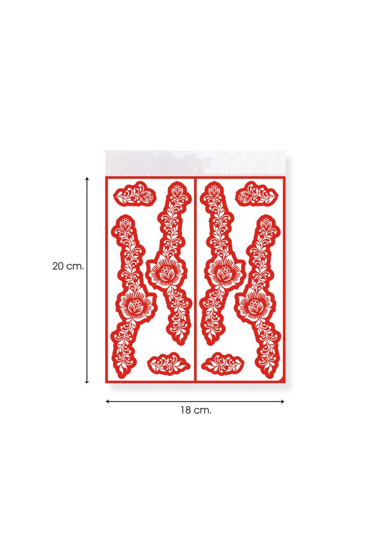 MAJARAT HENNA DESIGN STICKER FOR ADULTS /  MEDIUM- MJ 224 - Image 3