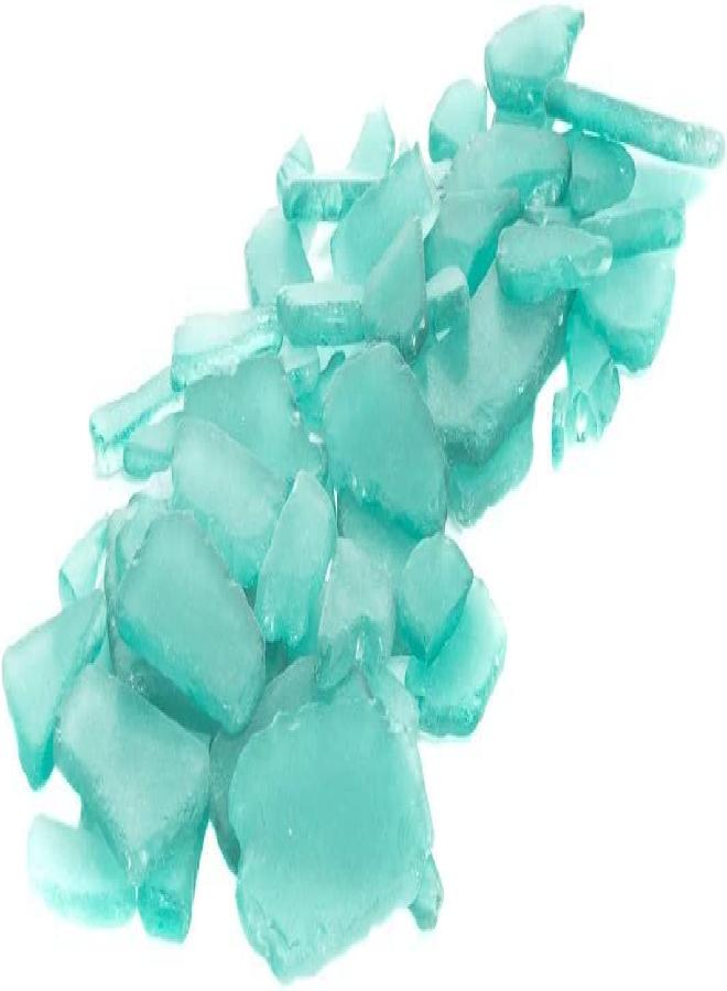 Nautical Crush Trading Sea Glass Craft - 28 Ounces Aqua Blue - Beach Glass Craft - Sea Glass Décor - Sea Glass Vase Filler - Sea Glass Crafting - Bag of Sea Glass - Craft Glass - Image 2