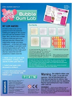 Thames & Kosmos Super Duper Bubble Gum Lab Stem Experiment & Activity Kit ; Make Your Own Yummy Bubble Gum In 3 Flavors ; Learn About Science Of Elastic Materials ; Food Ingredients Included  - Image 2