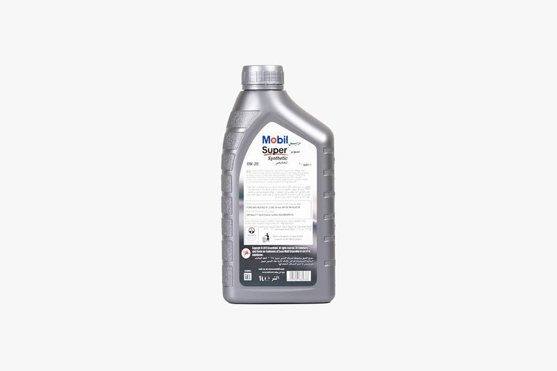 زيت موبيل سوبر عالي الأداء 0W-20 محرك اصطناعي بالكامل – 1 لتر (عبوة من 12) - Image 3