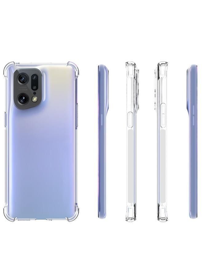 إيروريكس جراب هاتف OPPO Find X5 Pro JSM شفاف من مادة TPU مع وسادة هوائية ومضاد للصدمات ومضاد للانزلاق - Image 2