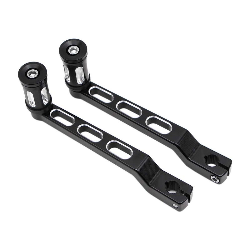 DreamSeek Heel Toe Gear Shift Lever + Shift Peg for Harley FL Softail/Touring, Road King, Street Glide/Tri Glide Trikes - Shifter Lever (Black) - Image 2