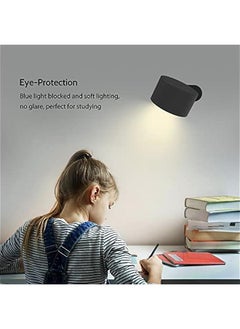 LOOPITYS LED Reading Lights, Wall Mounted Sconces with 3 Color Temperatures & 3 Brightness Levels Rechargeable Battery Magnetic Ball 360°Rotation Touch Control, Lamps for Kids Study Bedside Closet  - Image 4