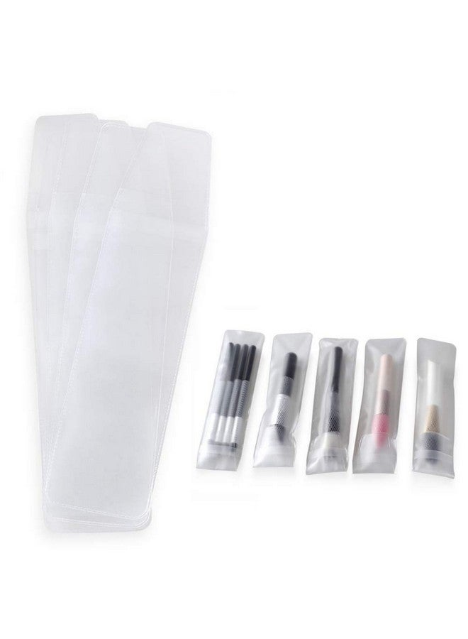 CLOTHOBEAUTY 10 Pcs Cosmetic Makeup Brushes Protector Pvc Bagpouch (Not Include The Brushes) (10Pvc) - Image 1
