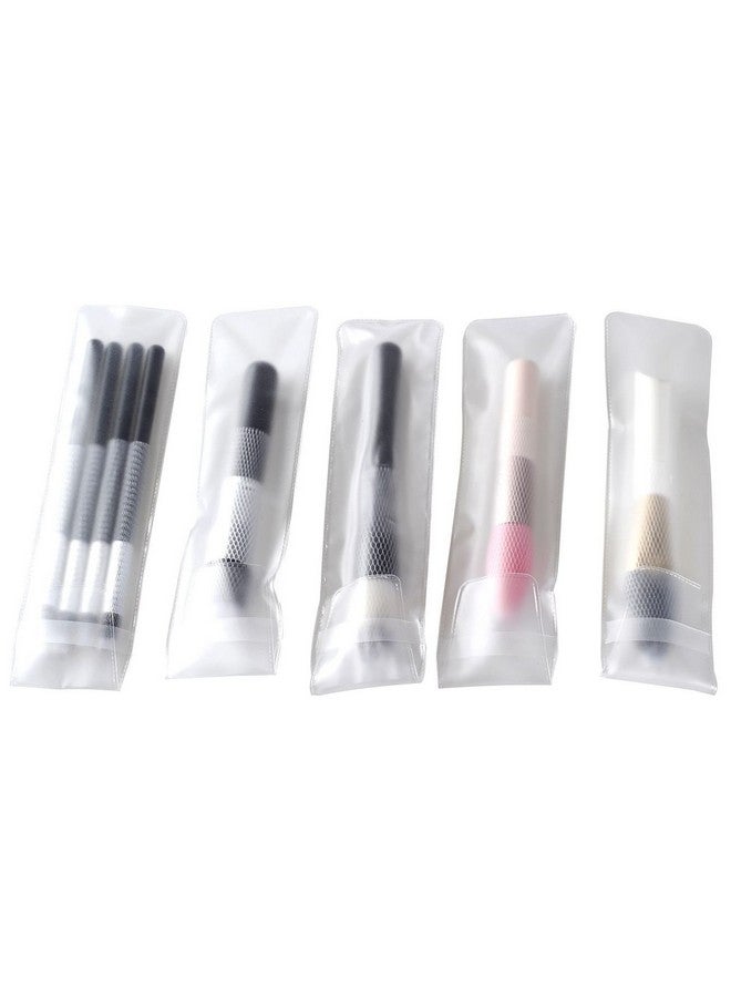 CLOTHOBEAUTY 10 Pcs Cosmetic Makeup Brushes Protector Pvc Bagpouch (Not Include The Brushes) (10Pvc) - Image 3