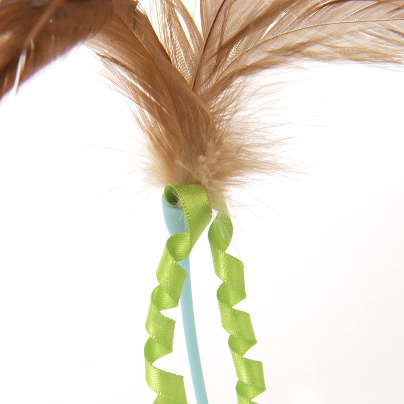 Petlinks Tippy Teaser Self Righting Feather Toy for Cats & Kittens, Rocks & Sways, Fun & Engaging Play - Multi Color, One Size - Image 4