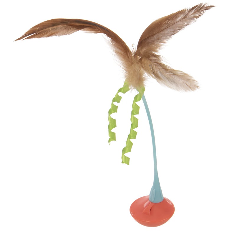 Petlinks Tippy Teaser Self Righting Feather Toy for Cats & Kittens, Rocks & Sways, Fun & Engaging Play - Multi Color, One Size - Image 2