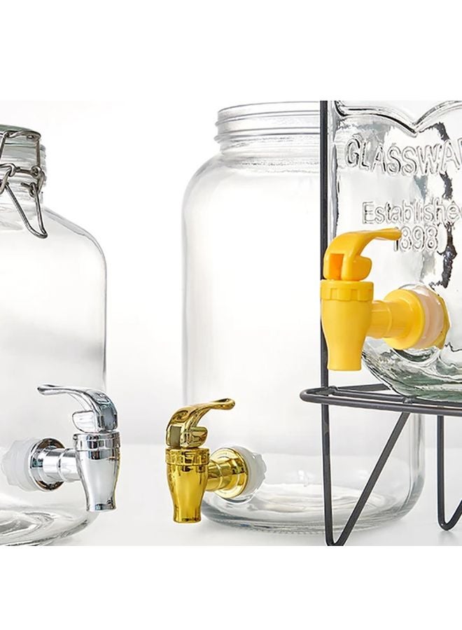 Golden Brass Leak Proof Faucet Ergonomic Handle Durable Plastic Water Tap Easy Installation - Image 5