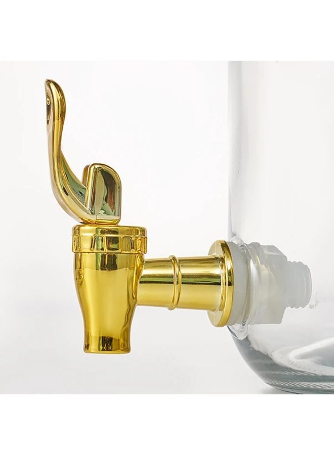 Golden Brass Leak Proof Faucet Ergonomic Handle Durable Plastic Water Tap Easy Installation - Image 2