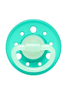 nip Cherry Glow The Dark Round Latex Soother, Narrower Round Teat Cherry Shape, Nursing Friendly, Size 1, From 0 Months, Latex, Grey And Blue, Pack Of 2  - Image 4