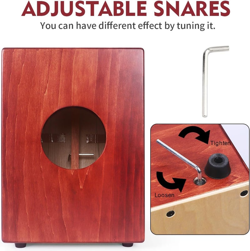 AKLOT طبل كاجون مضغوط 10" من خشب بيتولا مع حقيبة - Image 2