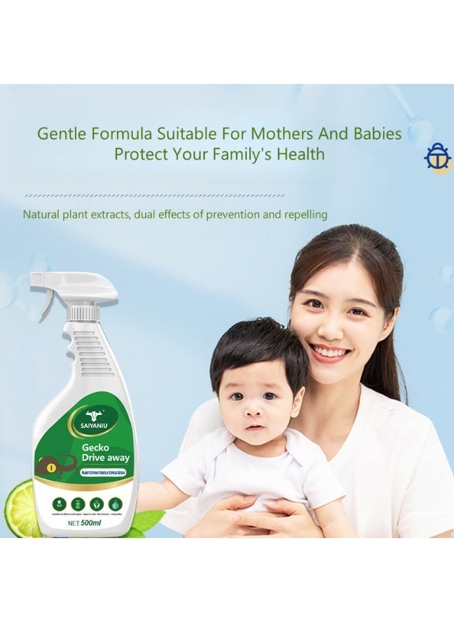 GECKO Prevent And Repel Gecko Spray, Natural Plant Extract, Mild And Non-irritating 500ml - Image 2