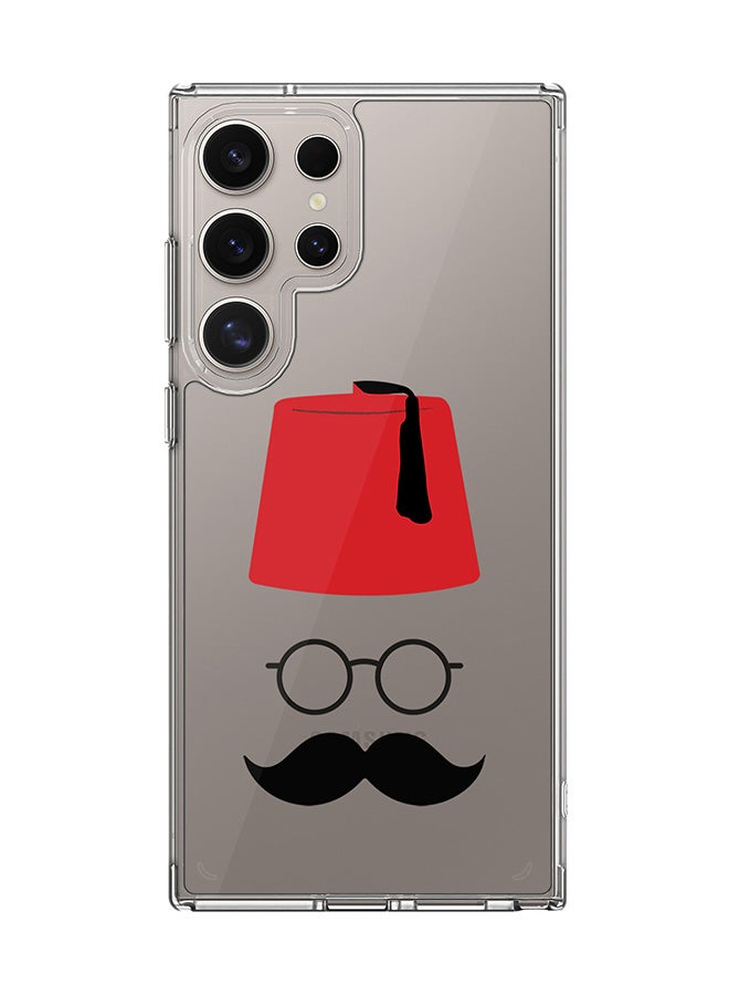 Stylizedd Classic Clear Case for Samsung Galaxy S25 Ultra , Hybrid Soft Case Flexible Edges Anti Drop TPU PC Gel Thin Transparent Cover - Moussy Basha - Image 1