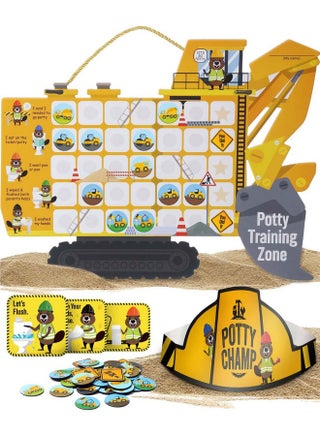 Potty Chart For Toddlers With Tractor Theme - Reusable Potty Training Chart With Rewards, Stickers, And Training Tools - Perfect For Toddler Potty Training - pzsku/Z1CE53A1EC0DF254B19B0Z/45/_/1735214579/0b91029d-4193-4fe3-b7ad-976c77fb3ea8