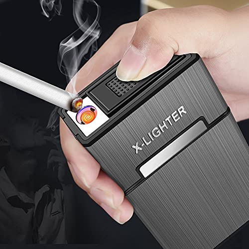 x-lighter XL079 Cigarette Case for 100's King Size, with Electric Coil Lighter, Gift Package - Image 5