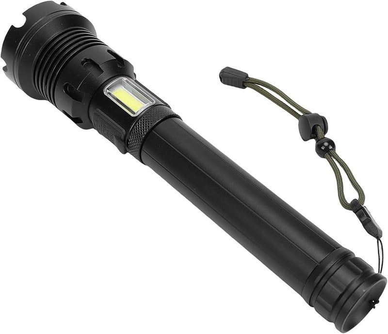 90000LM Super Bright Waterproof Rechargeable Flashlight 30W USB Output COB Light - Image 4