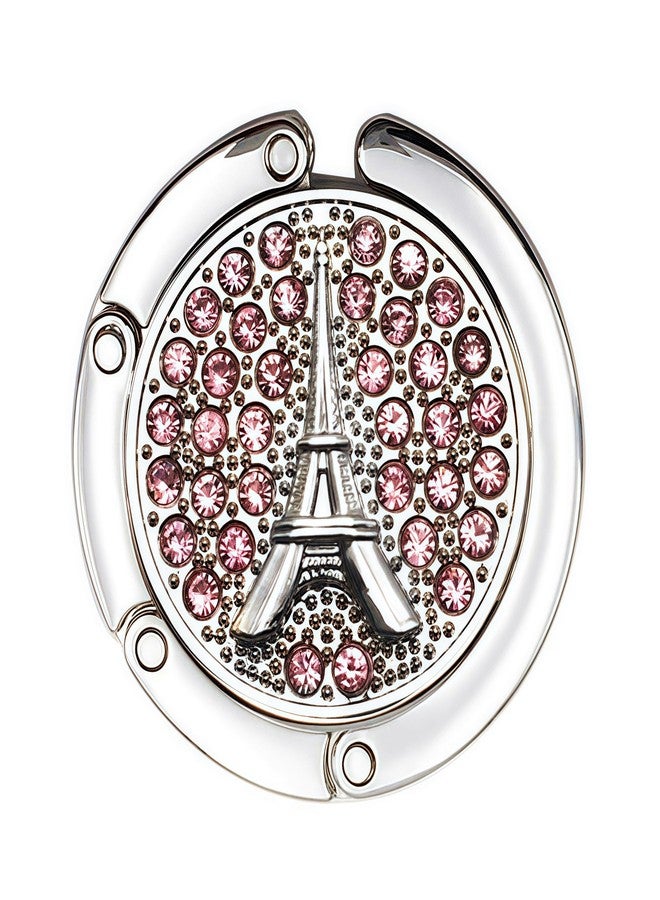 Bestdays Handbag Eiffel Tower Accent Table Hook Purse Hanger (Pink) - Image 1