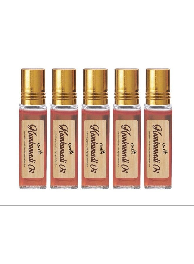 Ooplore Kumkumadi Face Oil For Glowing, Spotless, Anti-Ageing & Radiant Skin, 8 ml - (Pack of 5)
