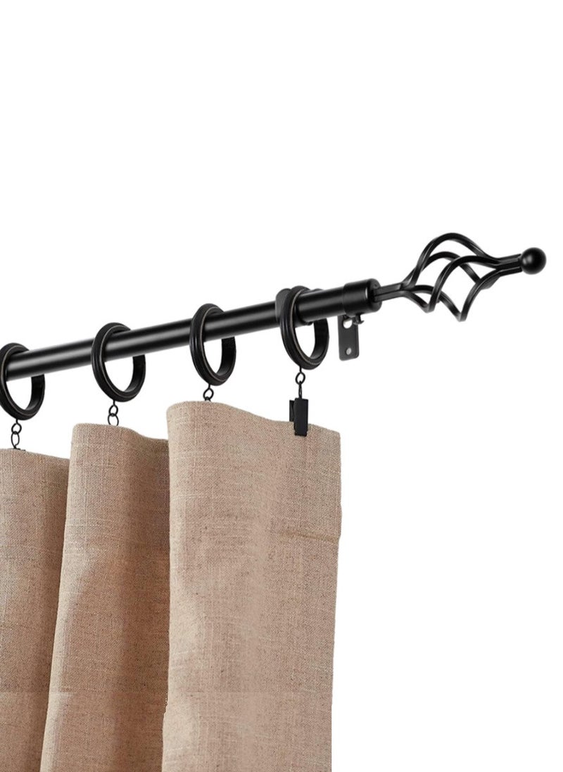 عمود  ستارة قابل للتعديل أسود 2 متر - Image 1