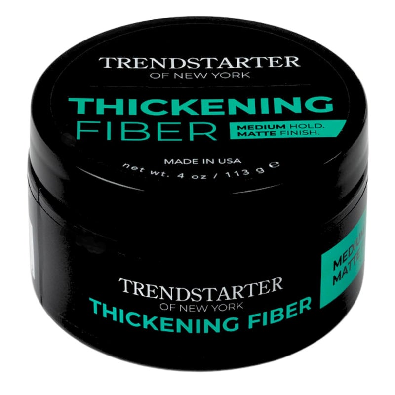 TRENDSTARTER - THICKENING FIBER (4oz) - Medium Hold - Matte Finish - Premium Hair Thickening Clay Pomade - Water-Based - All-Day Hold Styling Product - Image 2