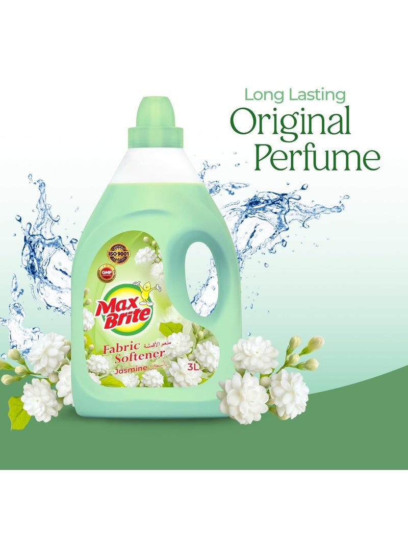 Max Brite Fabric Softener For All Types of Clothes Long Lasting Lavender Al Oud Jasmine Fragrance 3L Pack of 3 - Image 4