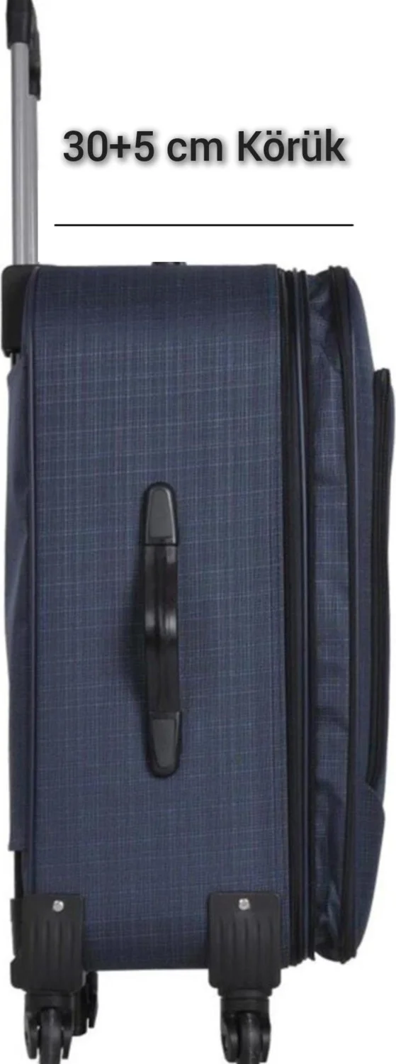 Esbuik Xxl King Size 90 cm Gusseted Fabric Suitcase & Luggage