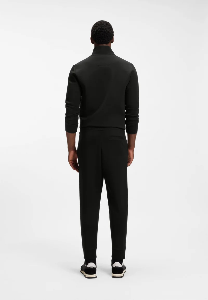 بوس بنطلون رياضي قطن مطاطي بطبعة شعار