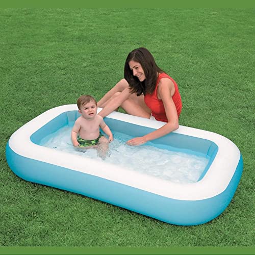KINGZOMY® Bath tub for Baby Inflatable Rectangular Pool with Air Pump Inflatable Rectangular Pool, with Air Pump - Multi Color -6 Feet - Image 3