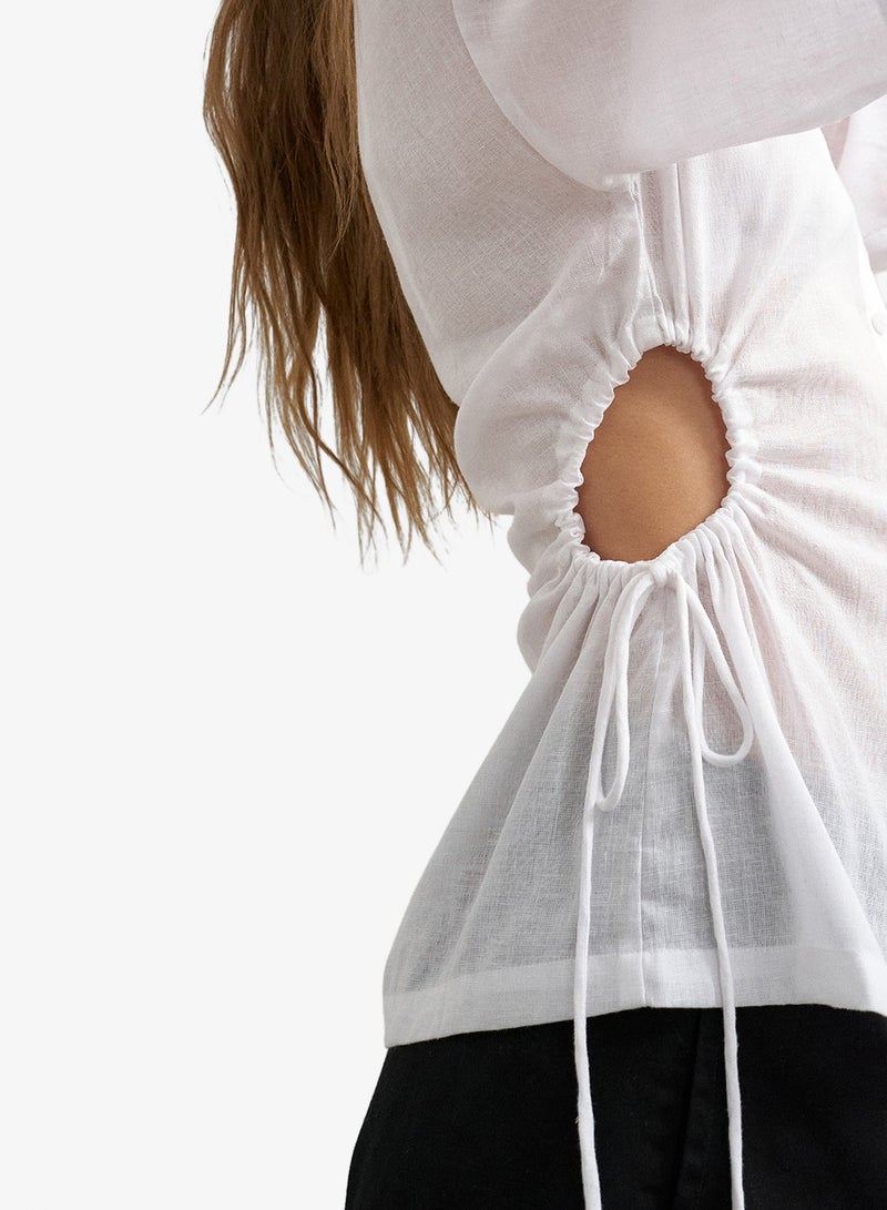 TOPSHOP Casual Short Sleeve Fitted Shirt - Image 3