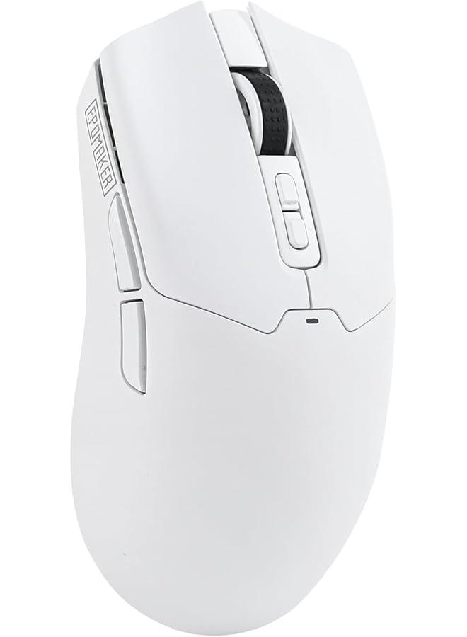 EPOMAKER Click Gaming Mouse Wireless 2.4Ghz/Bluetooth/Type C 800 To 42 000 Dpi Adjustable 8K Polling Rate 500Mah Lightweight Optical Mouse For Pc/Mac/Linux (White) - Image 1
