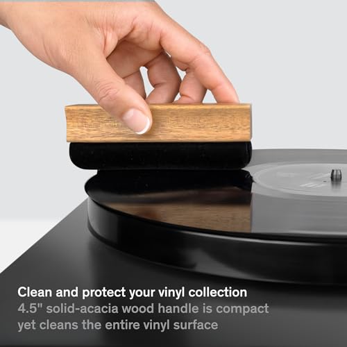 Boundless Audio Record Cleaner Brush - Velvet Vinyl Brush - Record Player Accessories for Vinyl Cleaning - Image 5