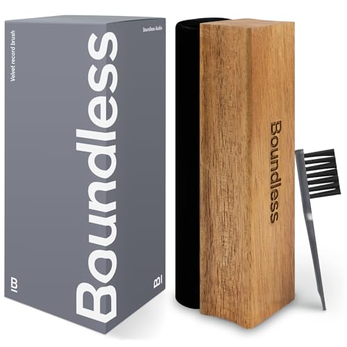 Boundless Audio Record Cleaner Brush - Velvet Vinyl Brush - Record Player Accessories for Vinyl Cleaning - Image 1