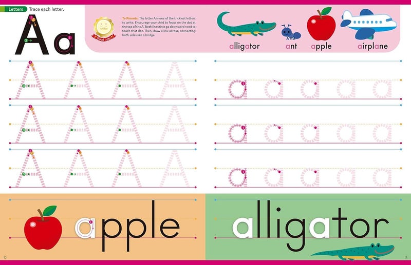 Play Smart Learn to Write Workbook: Ages 3-5: Tracing, Letters, Numbers, Shapes - Image 2