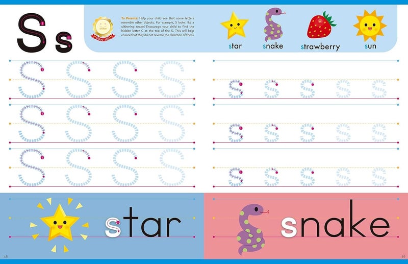 Play Smart Learn to Write Workbook: Ages 3-5: Tracing, Letters, Numbers, Shapes - Image 4