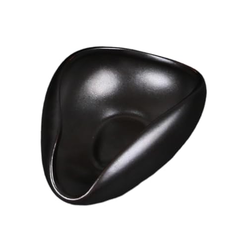 ATORSE Coffee Bean Dosing Cup Modern Ceramic Single Dosing Tray for Home Cafe Hotel black - Image 5
