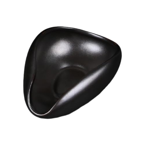 ATORSE Coffee Bean Dosing Cup Modern Ceramic Single Dosing Tray for Home Cafe Hotel black - Image 4