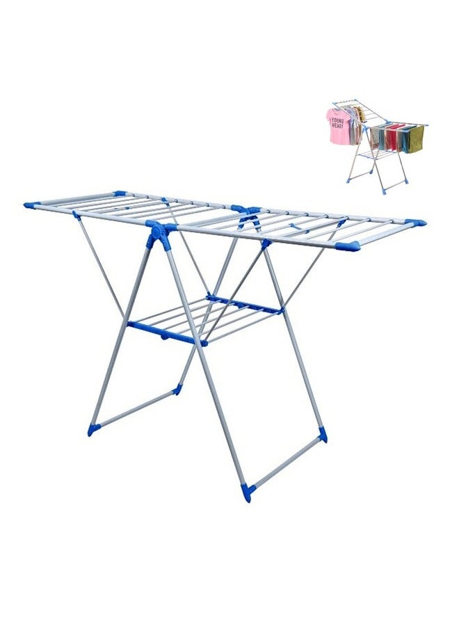 Eleish clothes dryer stand , Clothes Drying Stand  Drying Rack clothes rack, Clothes Rack for Drying Clothing, Cloth Drying Stand (White & Blue)  - Image 4