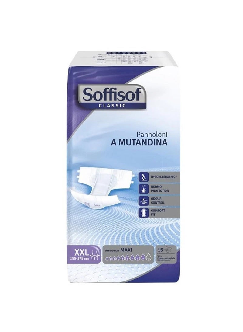 SOFFISOF Classic Maxi 15 Adult Diapers size XXL - Image 1