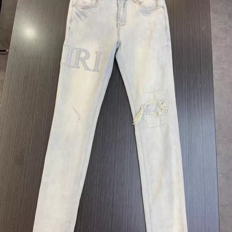 Unisex Classic Denim Jeans Loose Fit Daily Outdoor Wear - Image 1