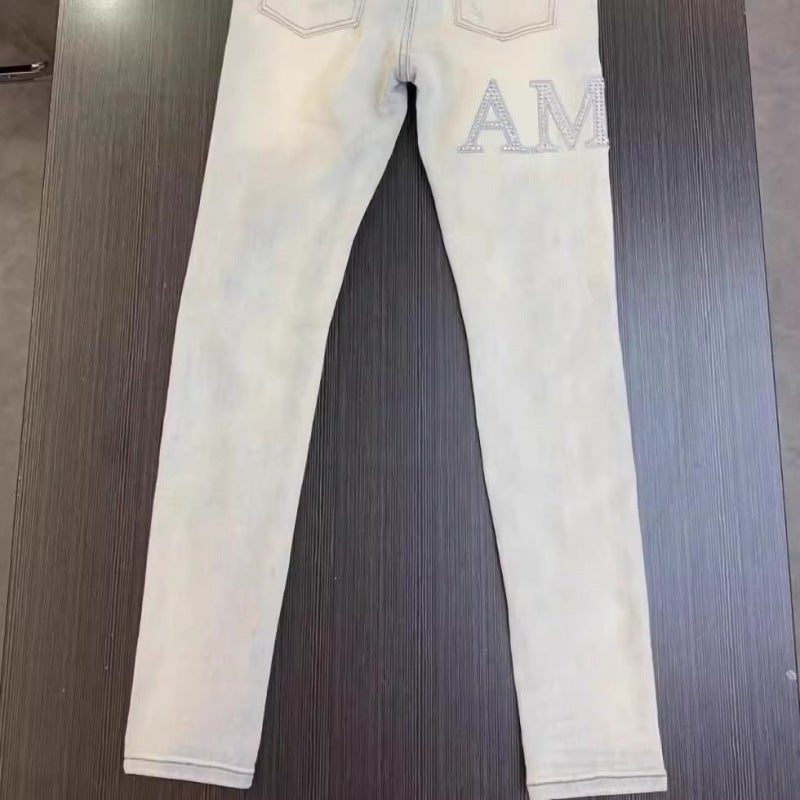Unisex Classic Denim Jeans Loose Fit Daily Outdoor Wear - Image 2