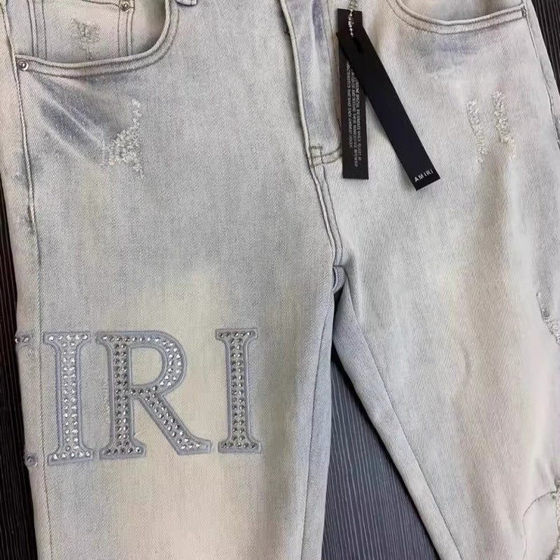 Unisex Classic Denim Jeans Loose Fit Daily Outdoor Wear - Image 3