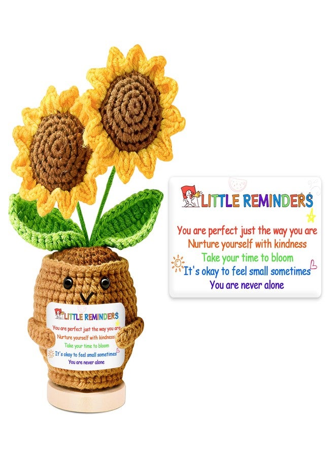 PinCute Christmas Stocking Stuffers Gifts Office Home Decoration for Her Him, Inspirational Support Sunflowers Unique Anxiety Relief Birthday Anniversary Present for Women Men People with Depression - Image 1