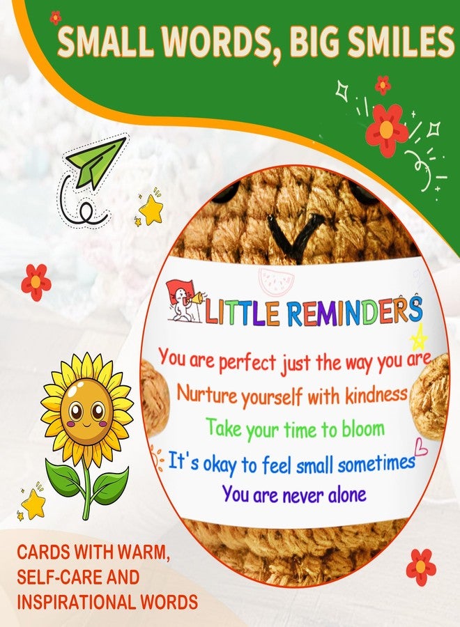 PinCute Christmas Stocking Stuffers Gifts Office Home Decoration for Her Him, Inspirational Support Sunflowers Unique Anxiety Relief Birthday Anniversary Present for Women Men People with Depression - Image 4