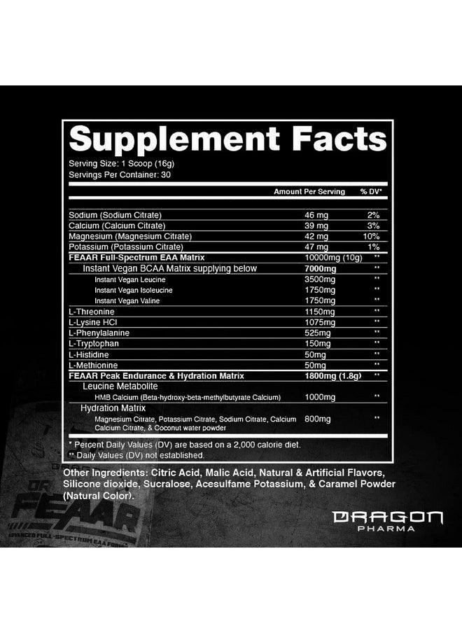 Dr Feaar® Advanced Fullspectrum Eaa Matrix Supports Muscle Protein Synthesis And Recovery Enhanced Training Capacity And Performance 30 Servings Raspberry Lemonade