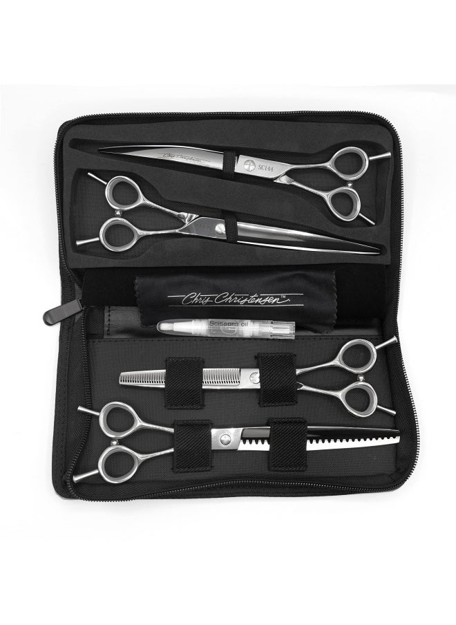 Chris Christensen - Chris Christensen Classic Series Grooming Shears  Full Set of Shears With Case  Groom Like a Professional  Any Skill Level  Made From 440C Japanese Steel - Image 1