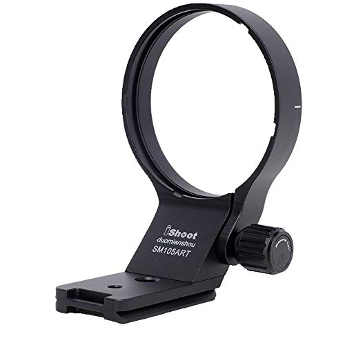 iShoot 82mm Metal Tripod Mount Ring Lens Collar Compatible with Sigma 105mm F1.4 DG HSM Art & Sigma 100-400mm F5-6.3 DG DN OS, Lens Support Holder Bracket Bottom is Arca-Swiss Fit Quick Release Plate - Image 1