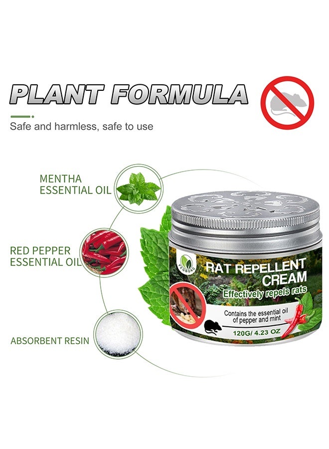 ييبونغ القشدة المنفرة للجرذان 120 ج، بكفاءة نفخ الجرذان، مناسبة للبستنة، حديقة الخضروات، الاستخدام المنزلي - Image 3